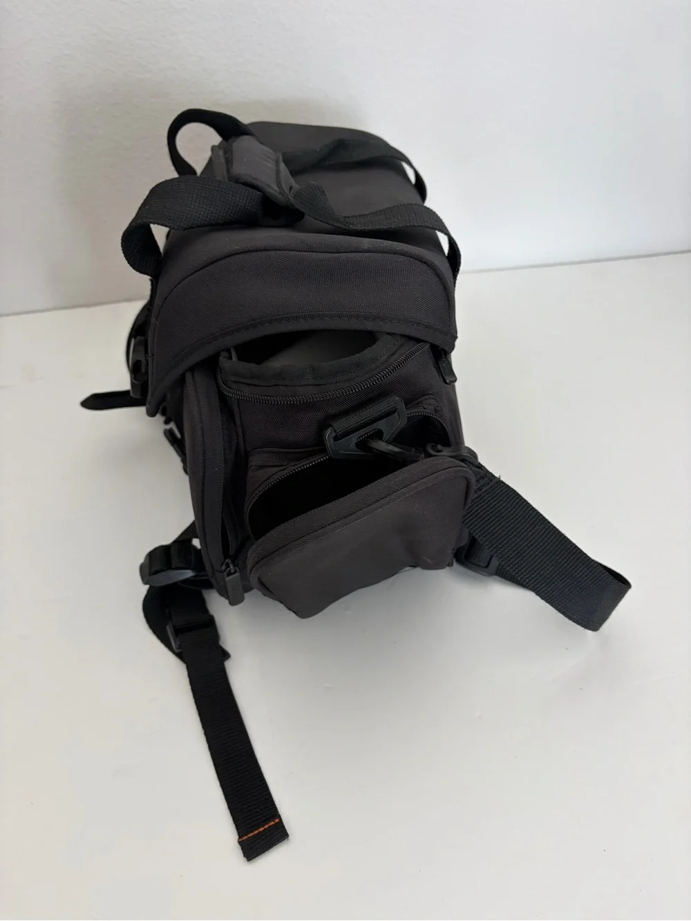 Black Camera/Equipment Shoulder Bag - Compact Protective Carry
